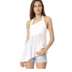 Free People White Just Can't Get Enough‎ Halter Asymmetrical Women’s Medium
